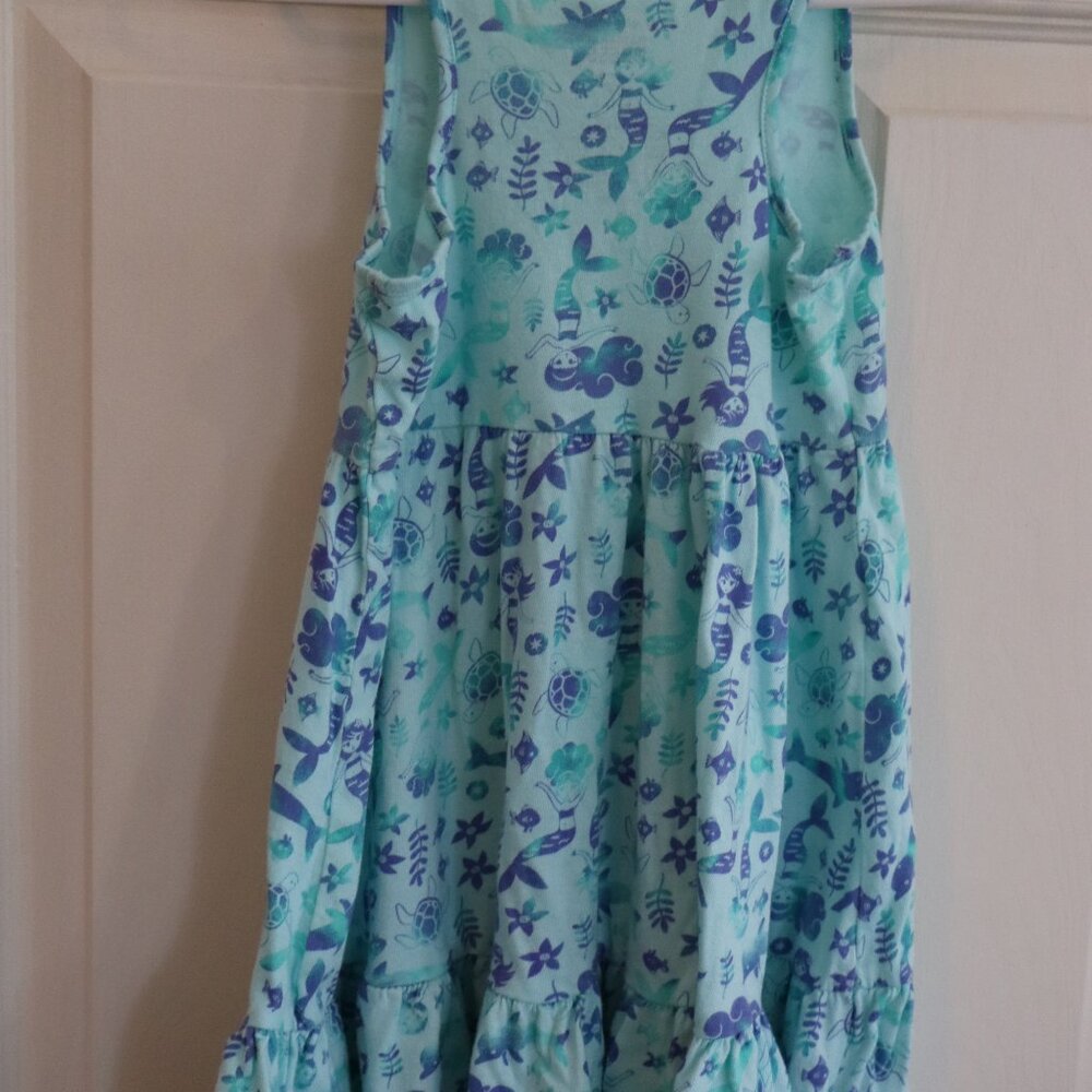 Girls Blue/Teal Mermaid dress 3T Tank Top Jumping Beans All Day Play - Picture 4 of 4